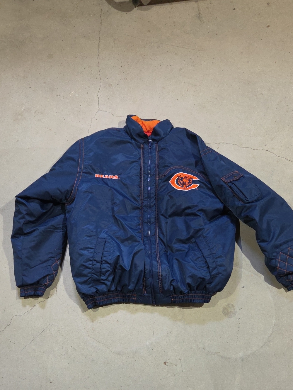 Navy Blue Puffer Jacket